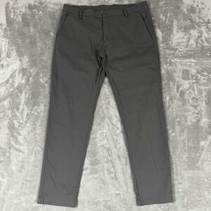 Birddogs Pants Mens tag 36x32 actual 36x31 Gray Lined Stretch Chino Casual Golf